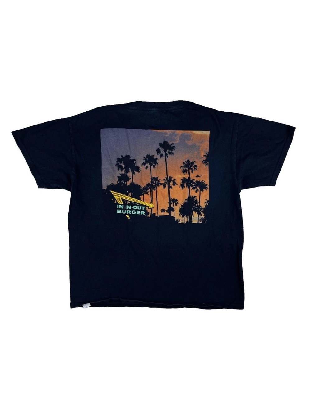 In N Out Fast Good Restaurant Chain Medium Cropped Tshirt Beach Palm California